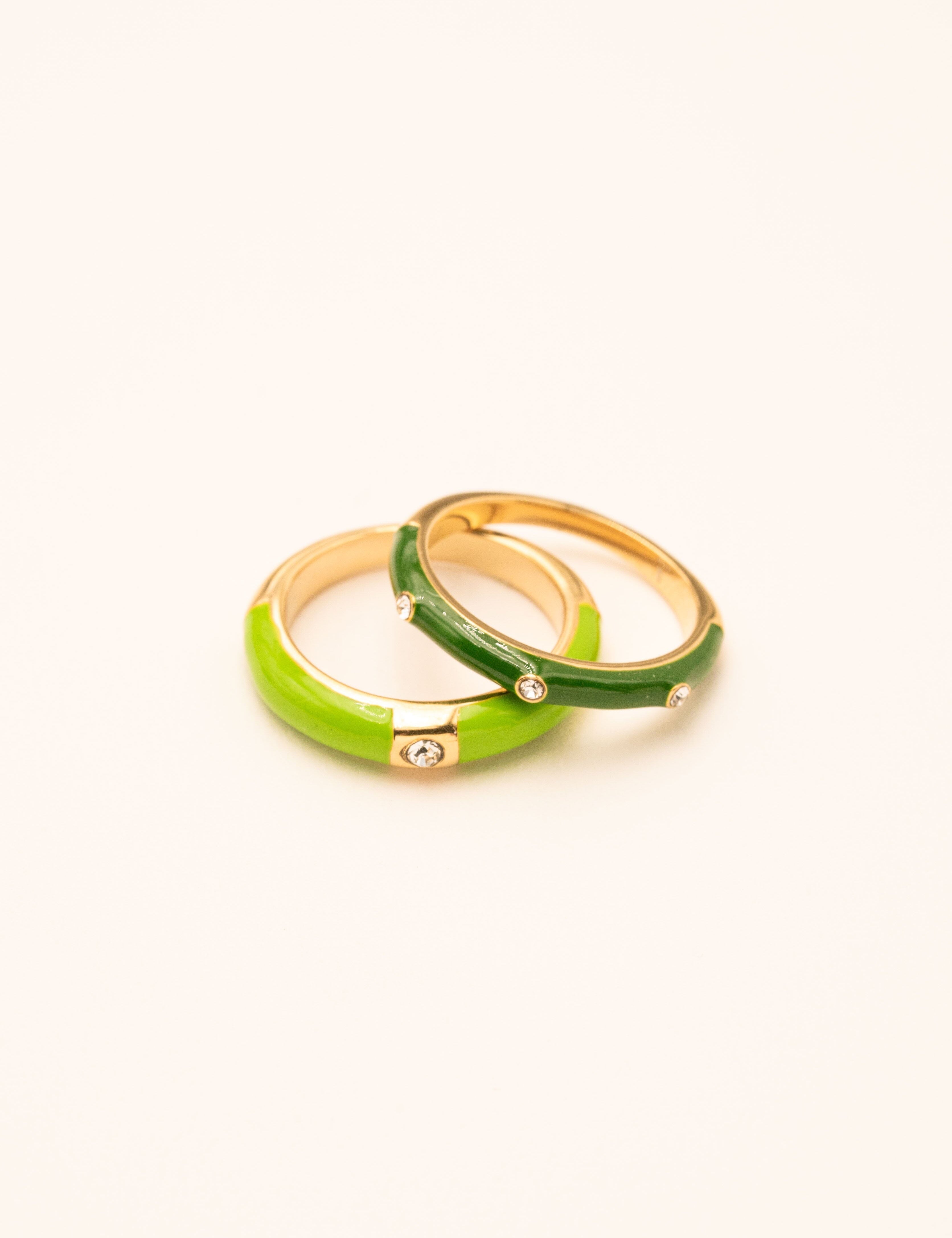 Bague Bohm Paris - Dario Bague Bohm Paris 53 vert émail 