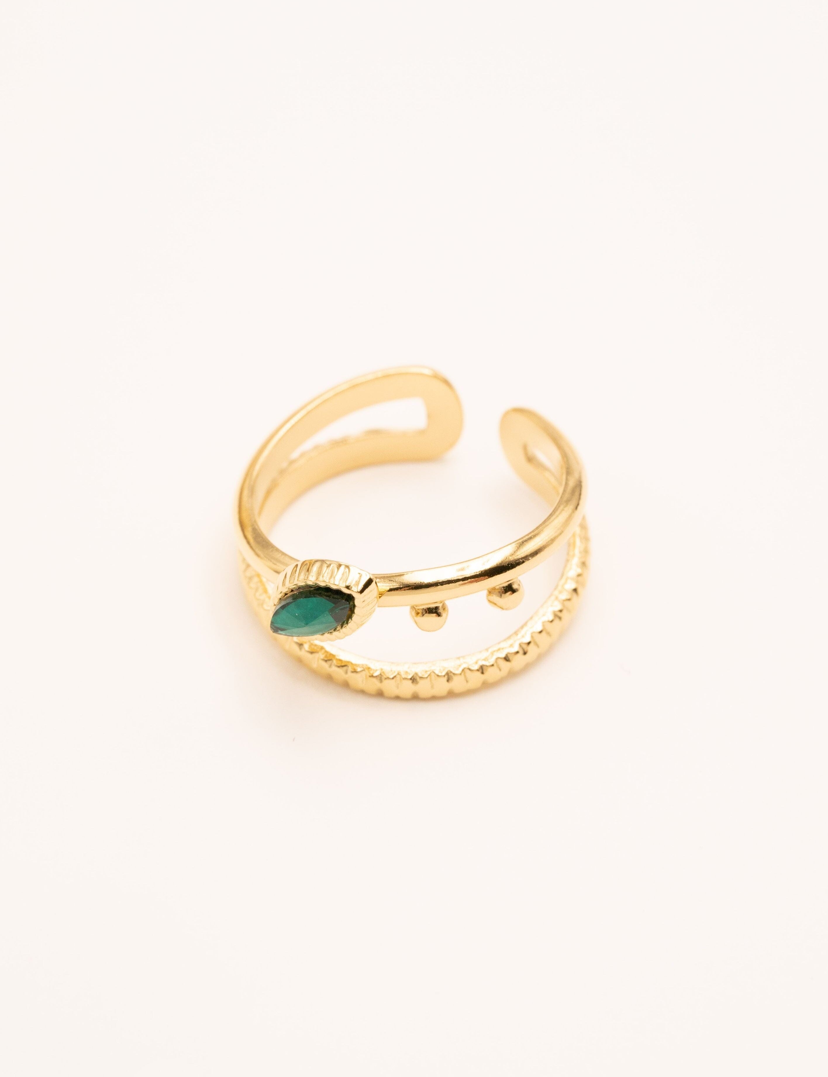 Bague Bohm Paris - Desi Bague Bohm Paris Emeraude 