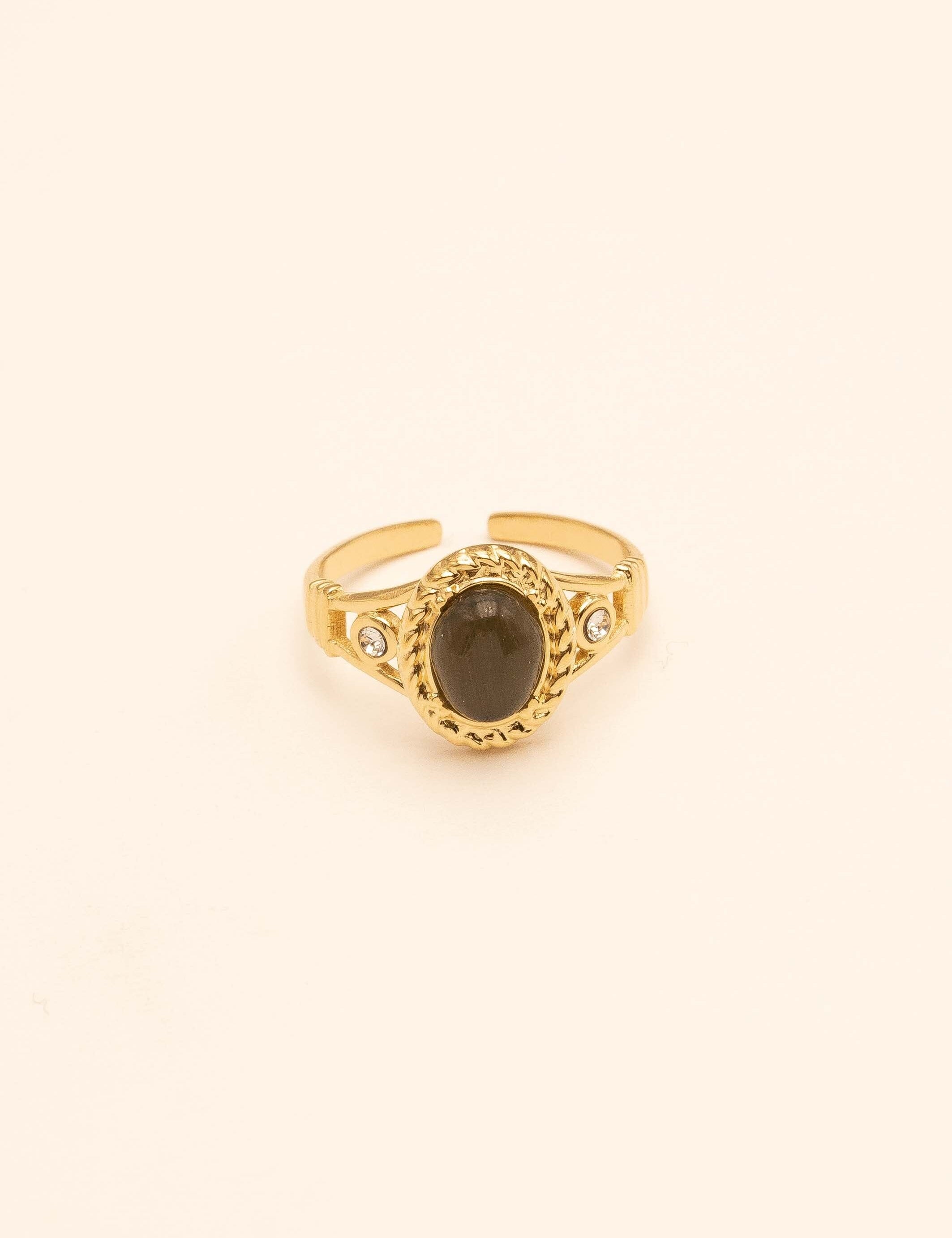 Bague Bohm Paris - Galina Bague Bohm Paris gris foncé oeil de chat 
