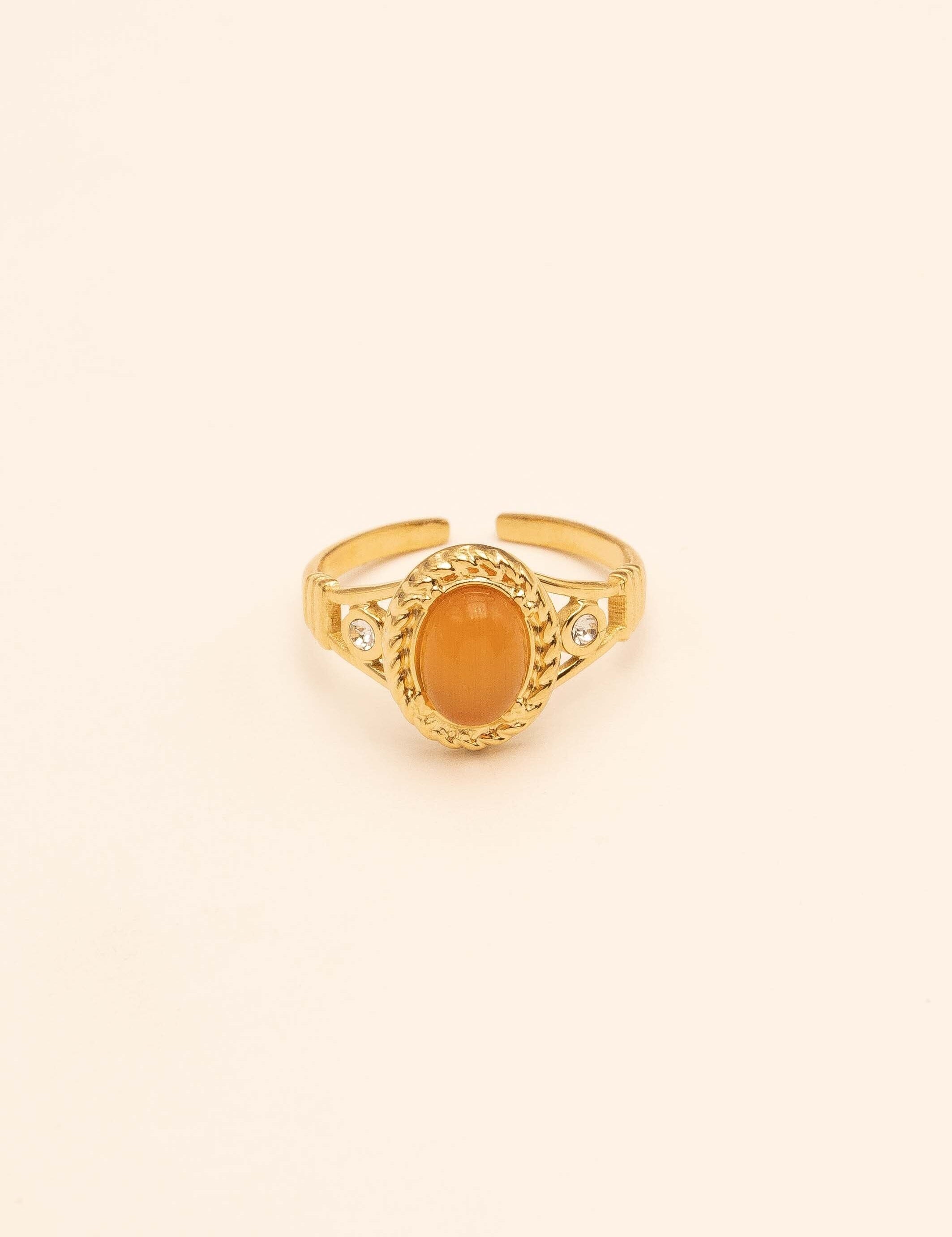 Bague Bohm Paris - Galina Bague Bohm Paris Orange oeil de chat 
