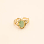 Bague Bohm Paris - Galina Bague Bohm Paris vert eau oeil de chat 