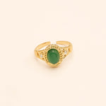 Bague Bohm Paris - Galina Bague Bohm Paris vert oeil de chat 