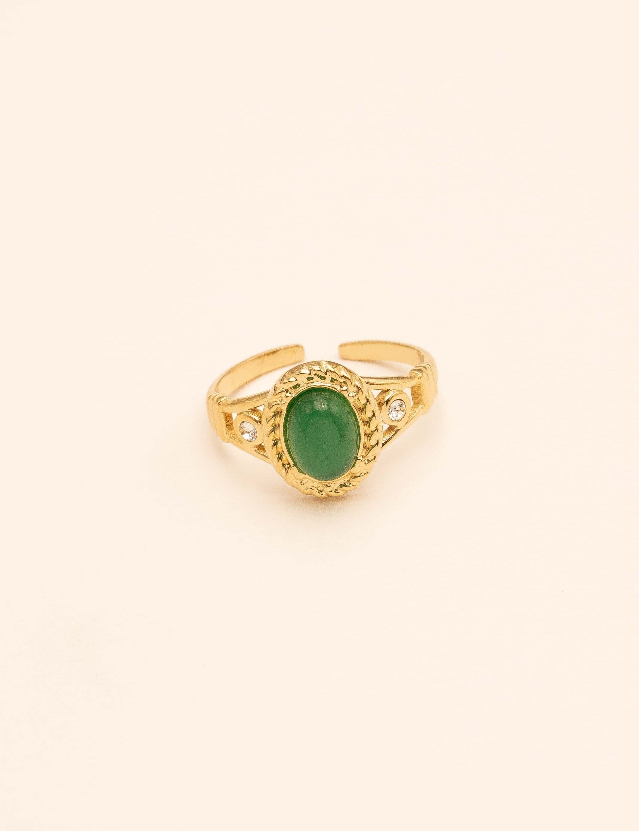 Bague Bohm Paris - Galina Bague Bohm Paris vert oeil de chat 