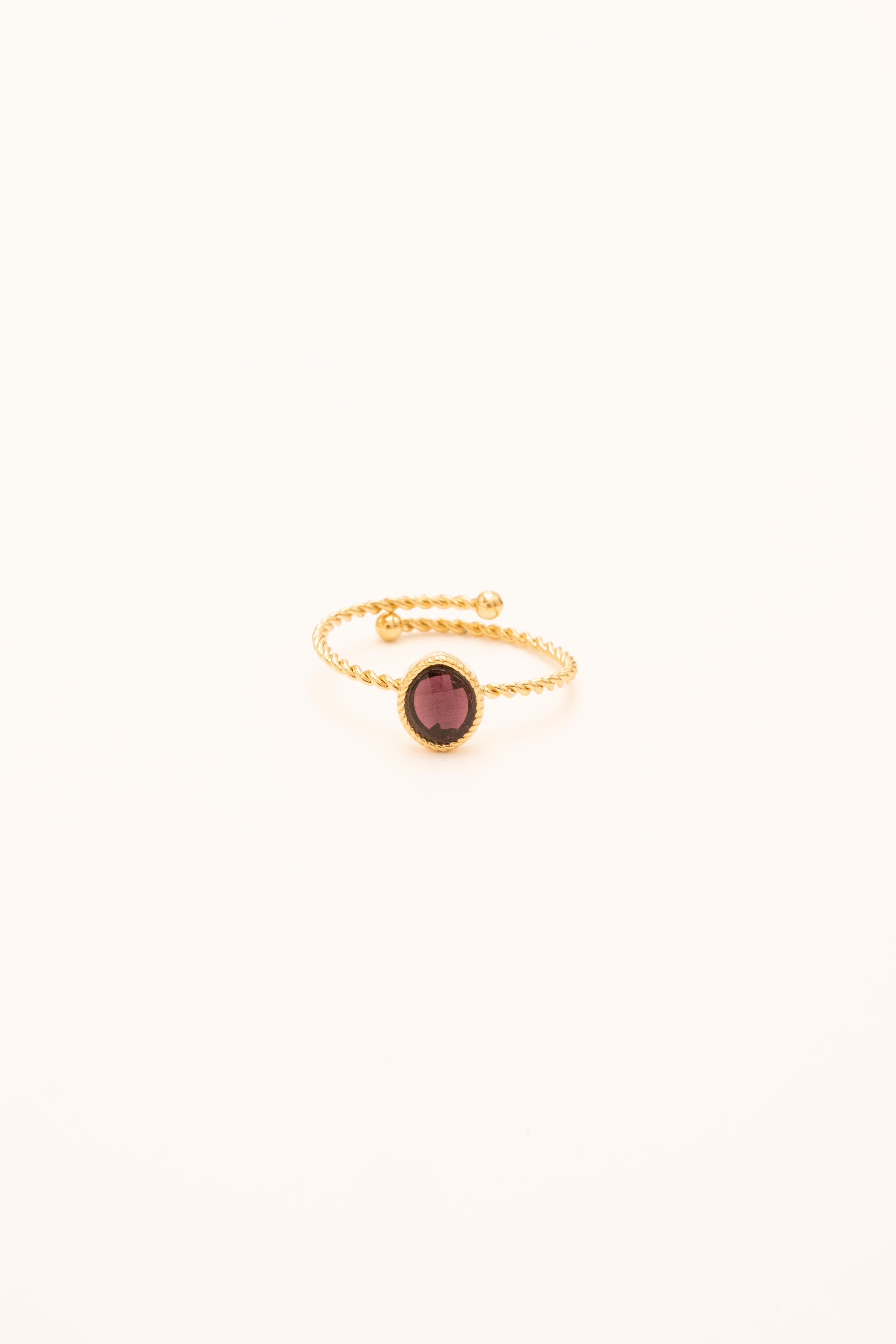 Bague Bohm Paris - Geyline Bagues Bohm Paris Pourpre 