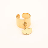 Bague Bohm Paris - Ginkgo Bague Bohm Paris Doré 