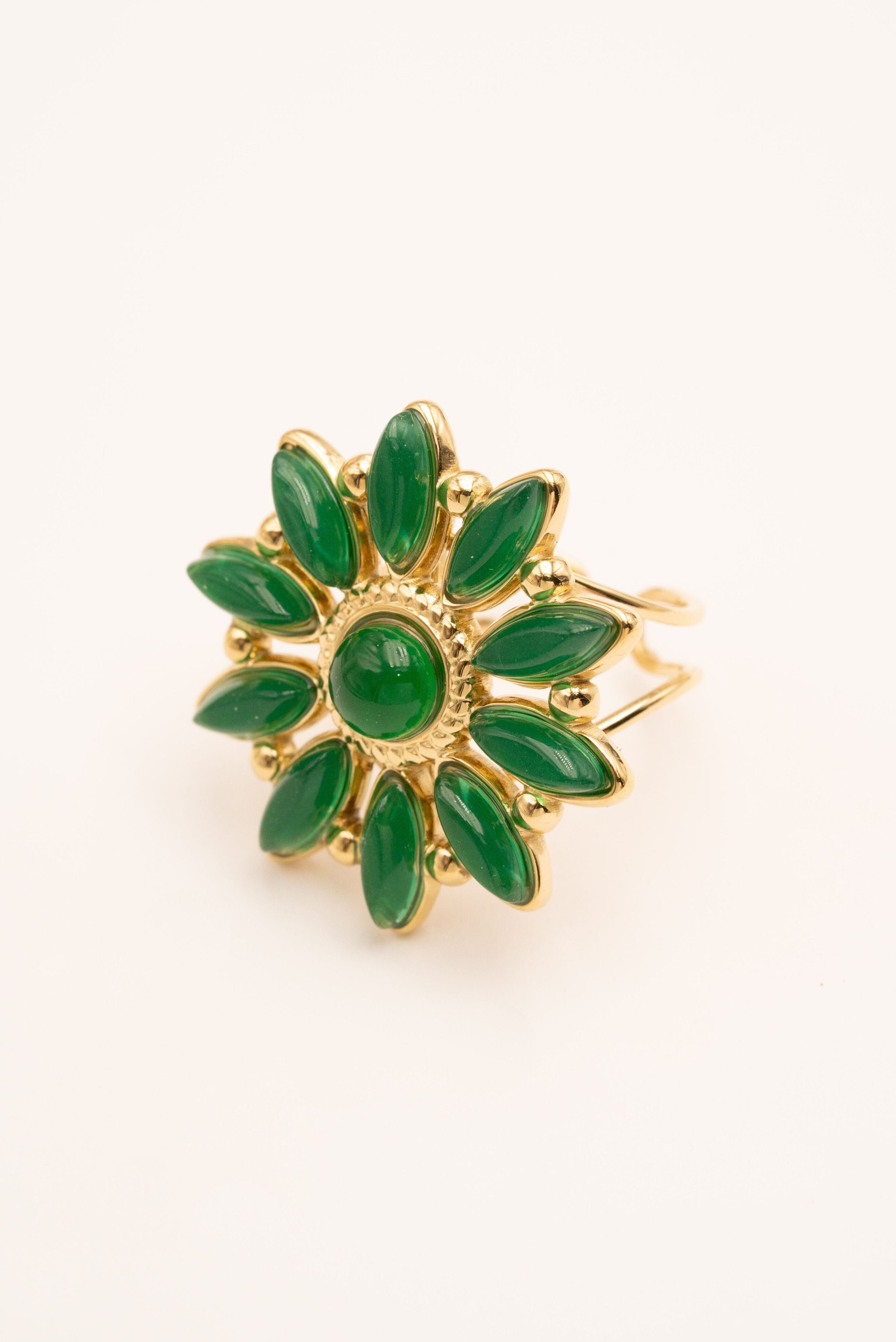 Bague Bohm Paris - Hena Bague Bohm Paris Agathe vert 