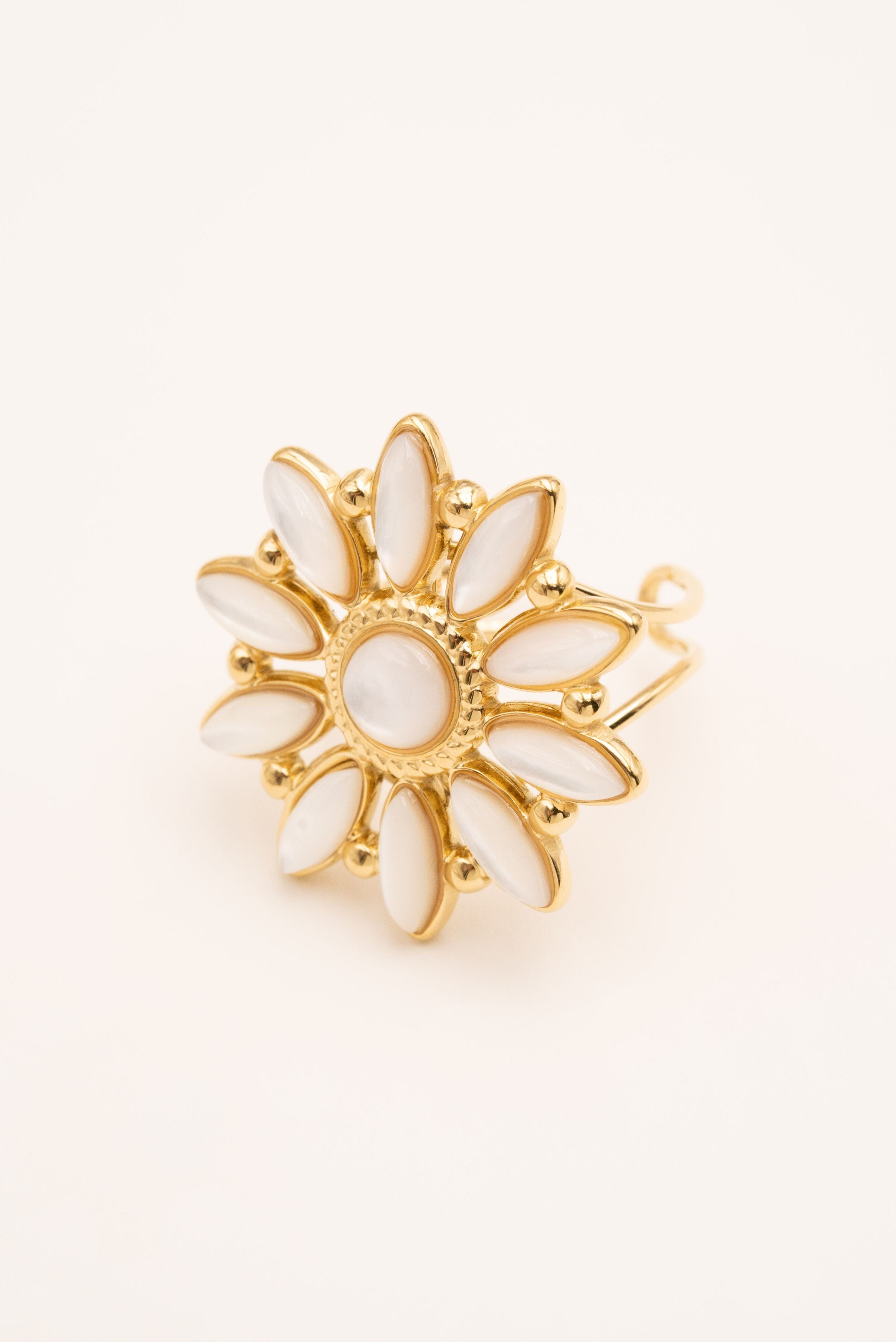 Bague Bohm Paris - Hena Bague Bohm Paris Nacre blanche 