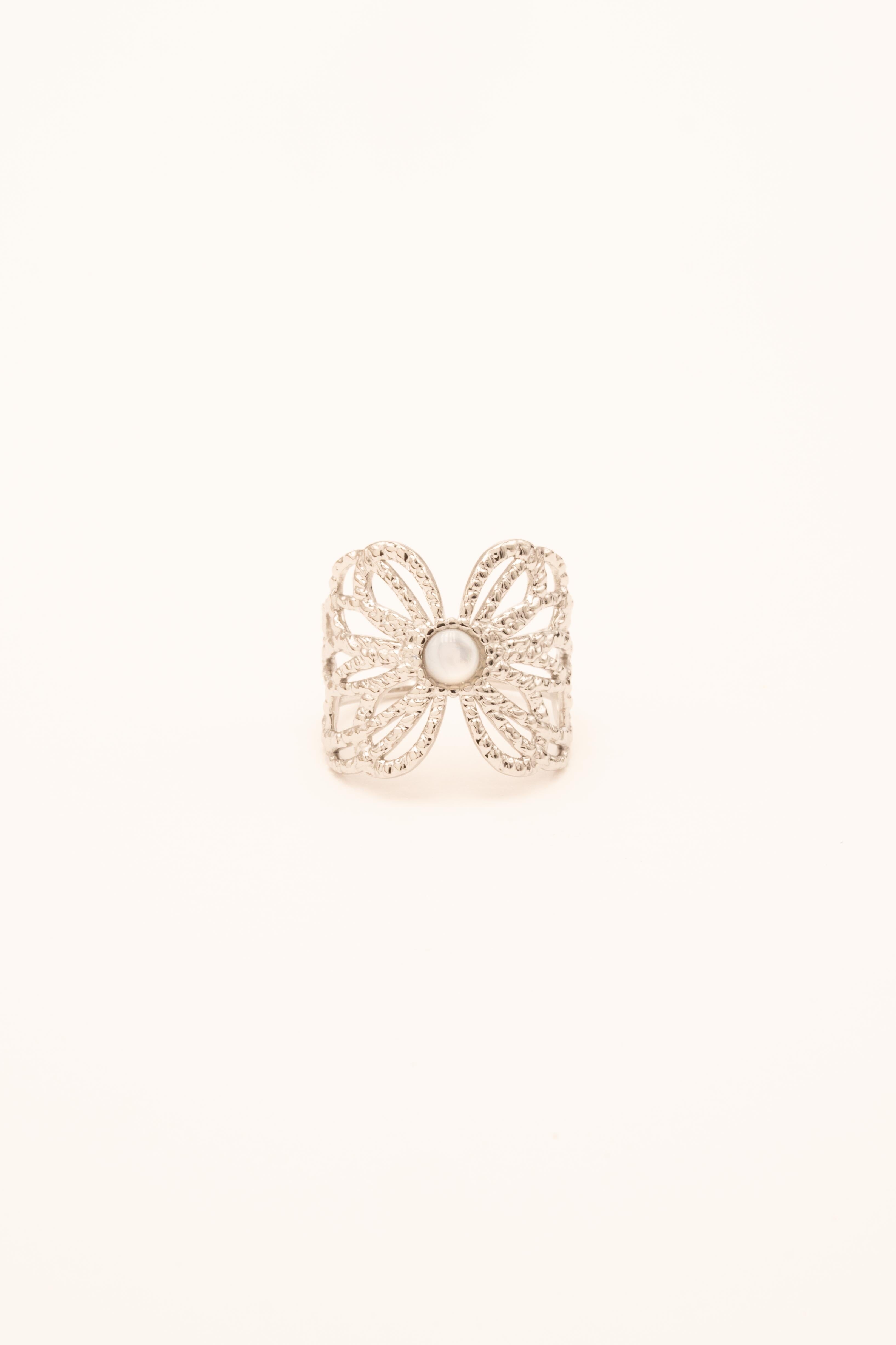 Bague Bohm Paris - Jose Bagues Bohm Paris Argenté nacre blanc 