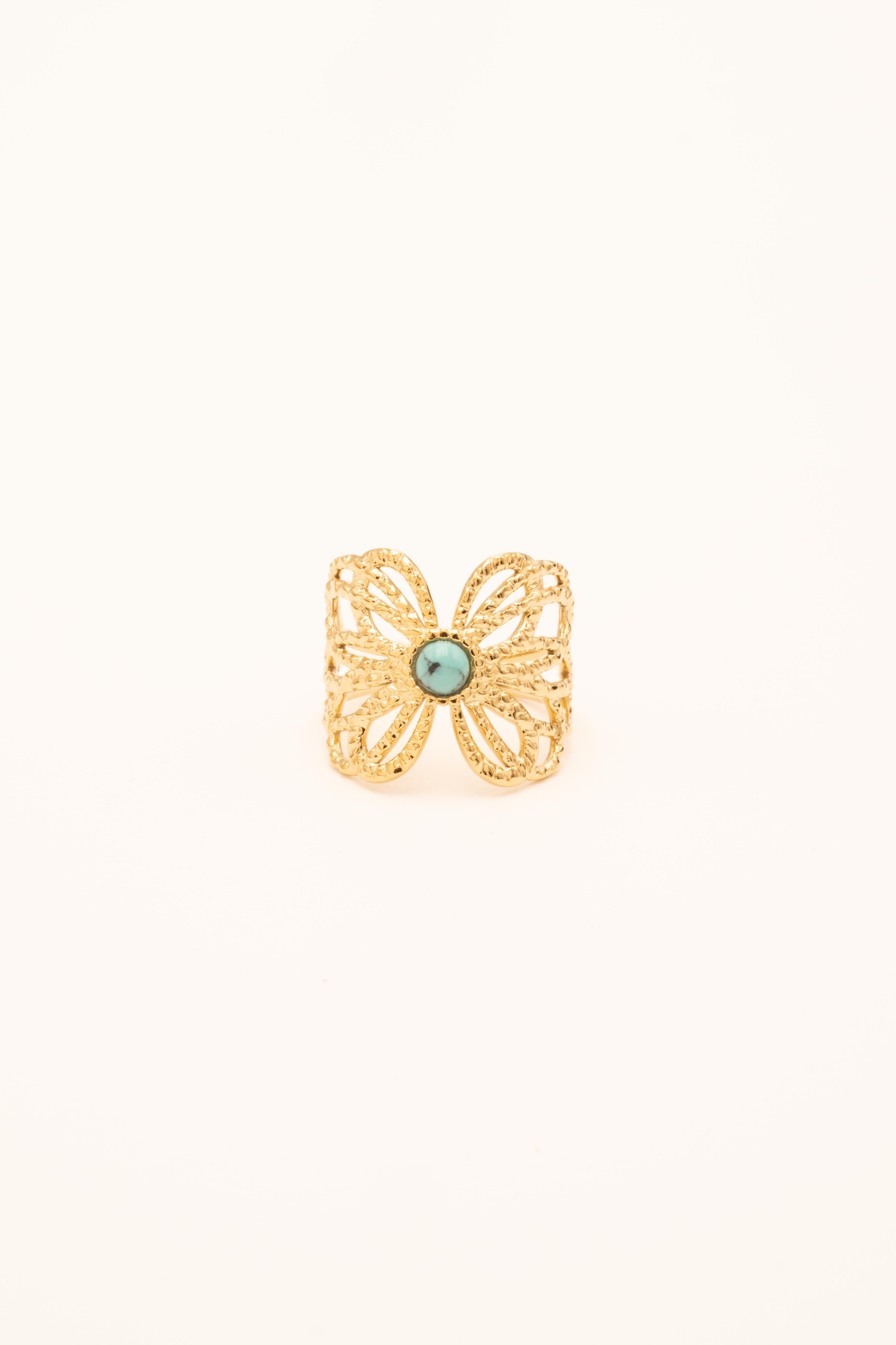 Bague Bohm Paris - Jose Bagues Bohm Paris Howlite bleu 