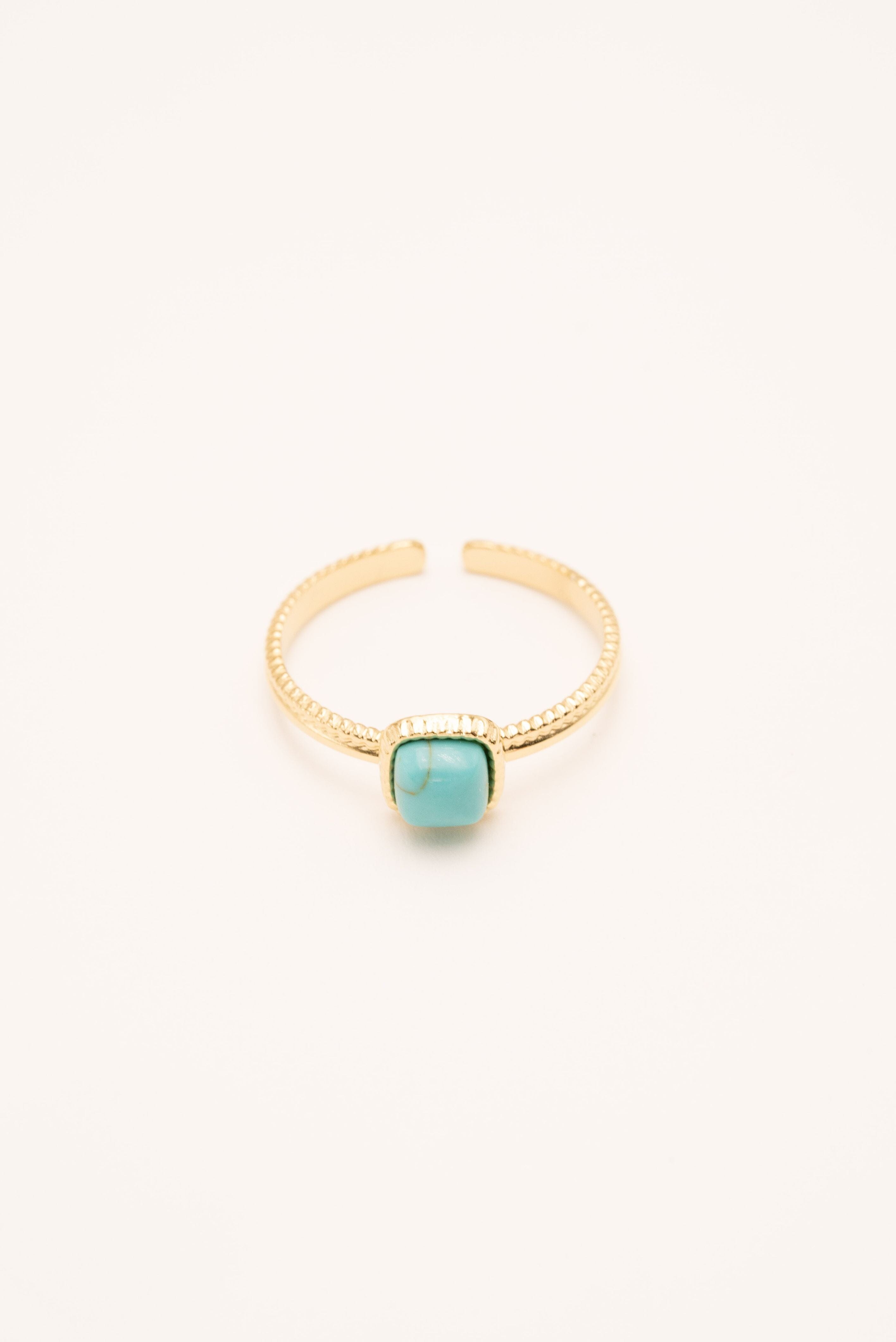 Bague Bohm Paris - Kalys Bague Bohm Paris Howlite bleu 