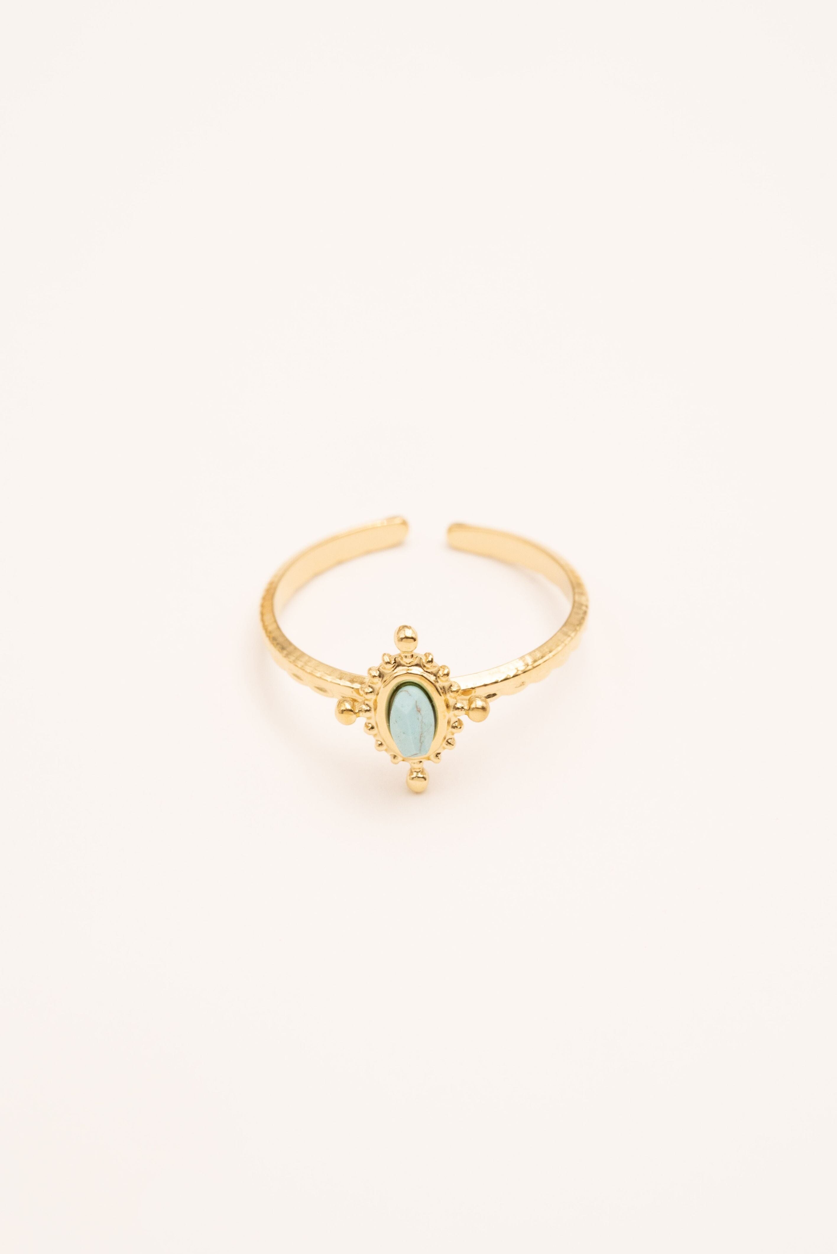 Bague Bohm Paris - Karima Bague Bohm Paris Howlite bleu 