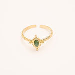 Bague Bohm Paris - Karima Bague Bohm Paris Jaspe vert 