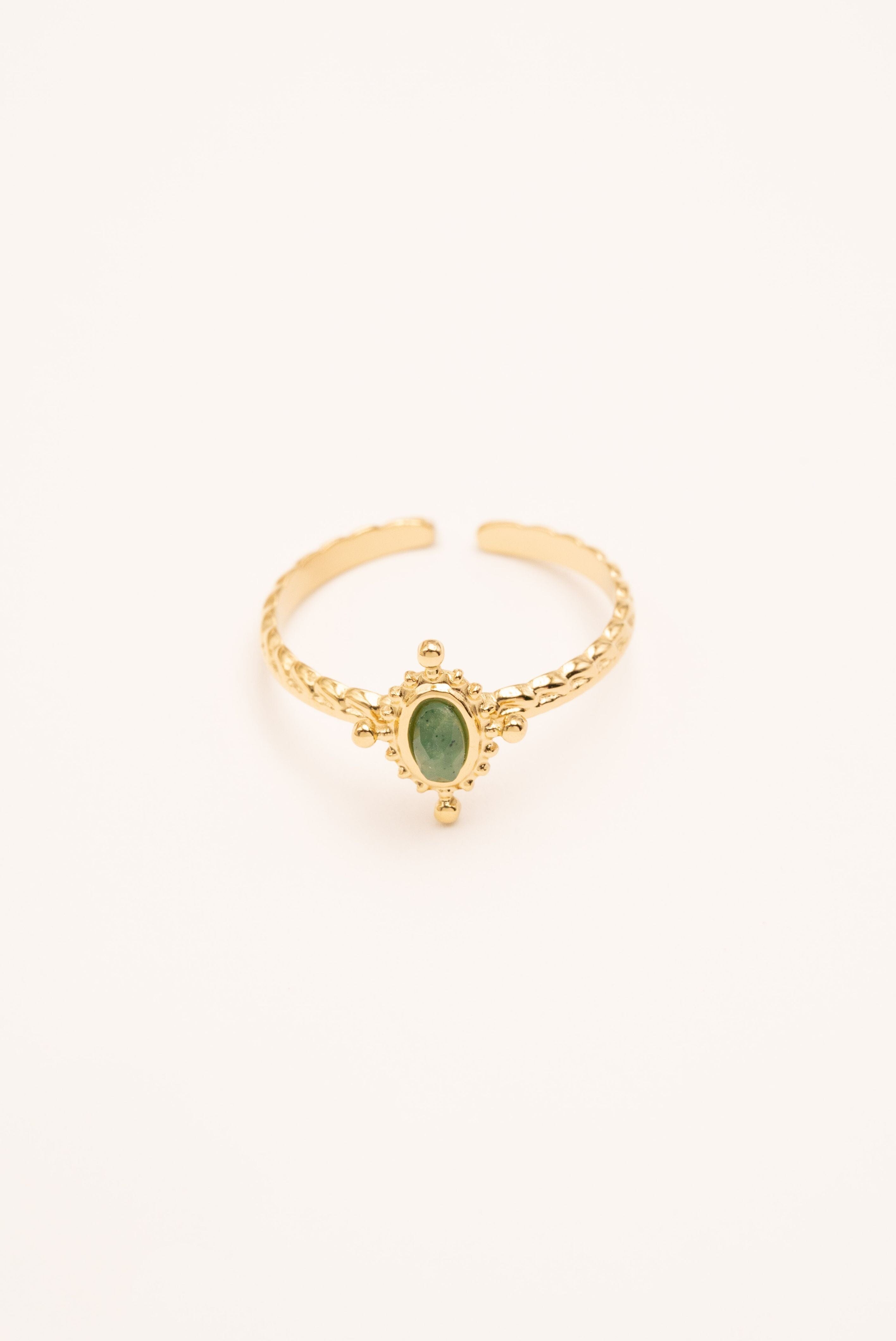 Bague Bohm Paris - Karima Bague Bohm Paris Jaspe vert 