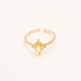 Bague Bohm Paris - Karima Bague Bohm Paris Nacre blanche 