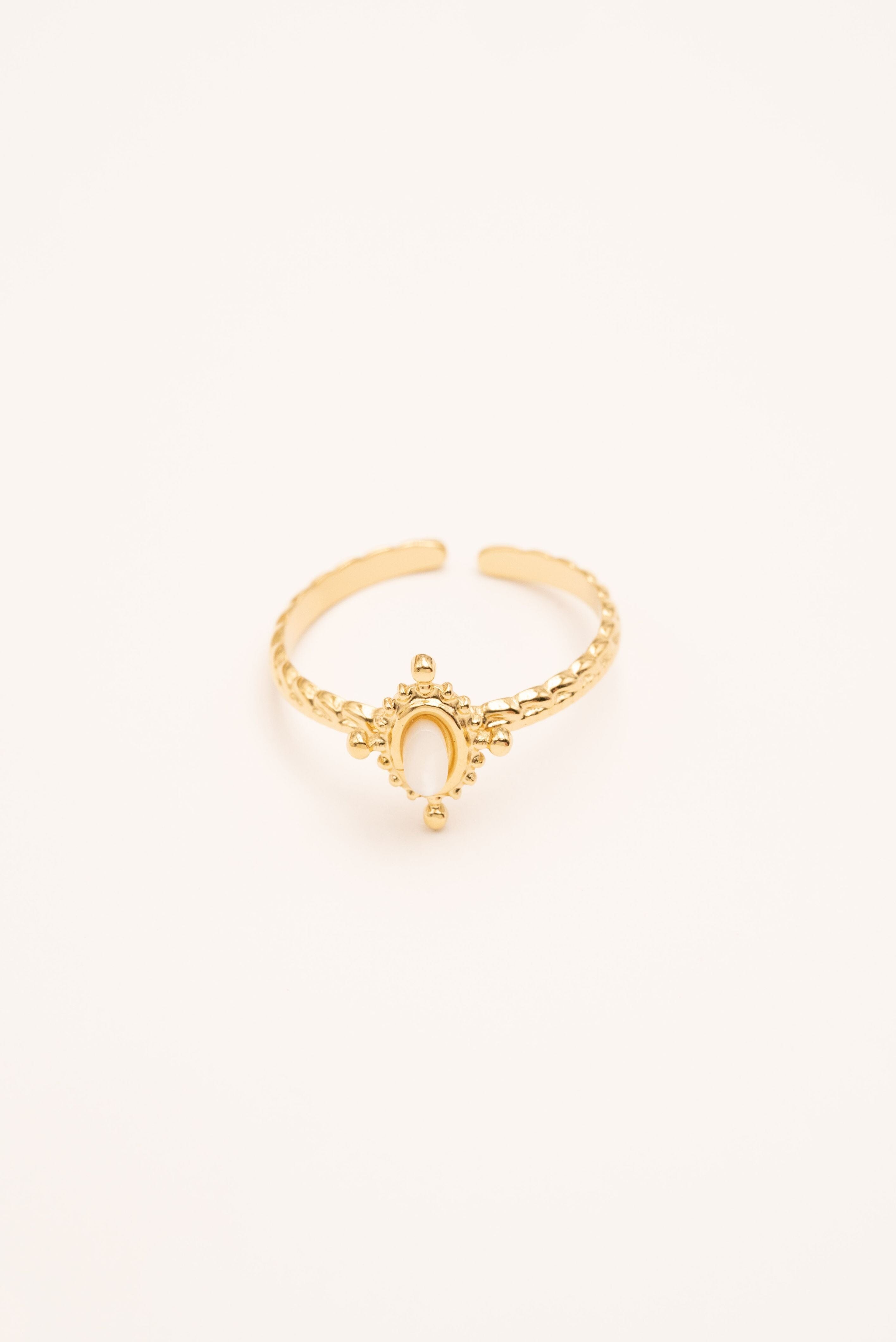 Bague Bohm Paris - Karima Bague Bohm Paris Nacre blanche 