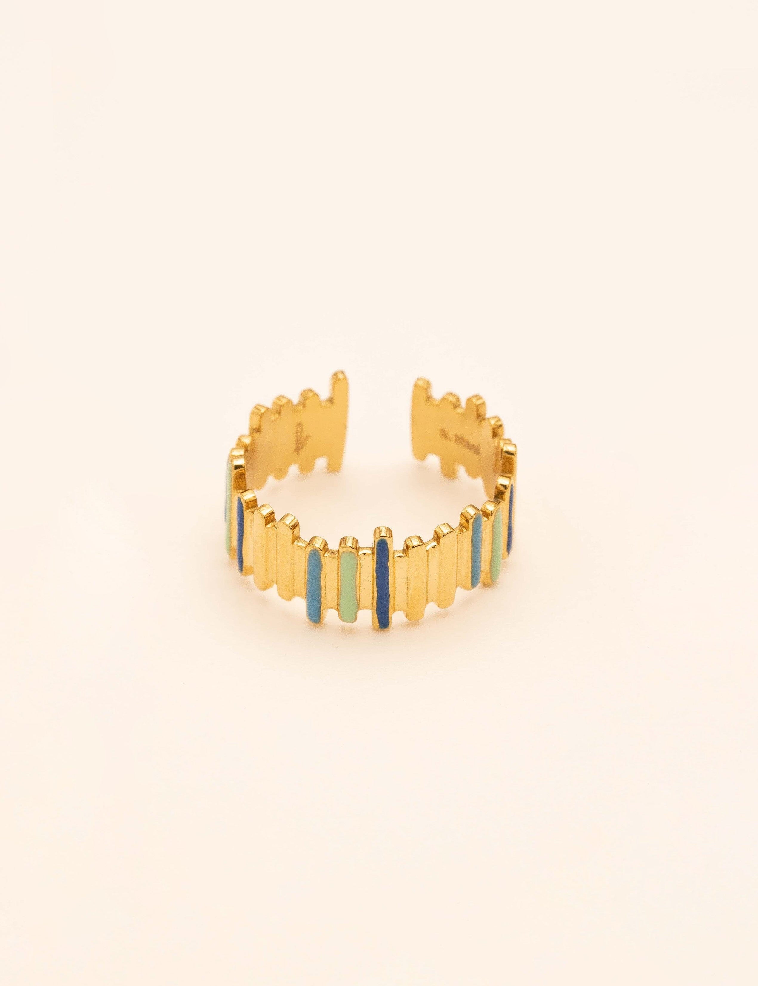 Bague Bohm Paris - Keynia Bague Bohm Paris bleu email 