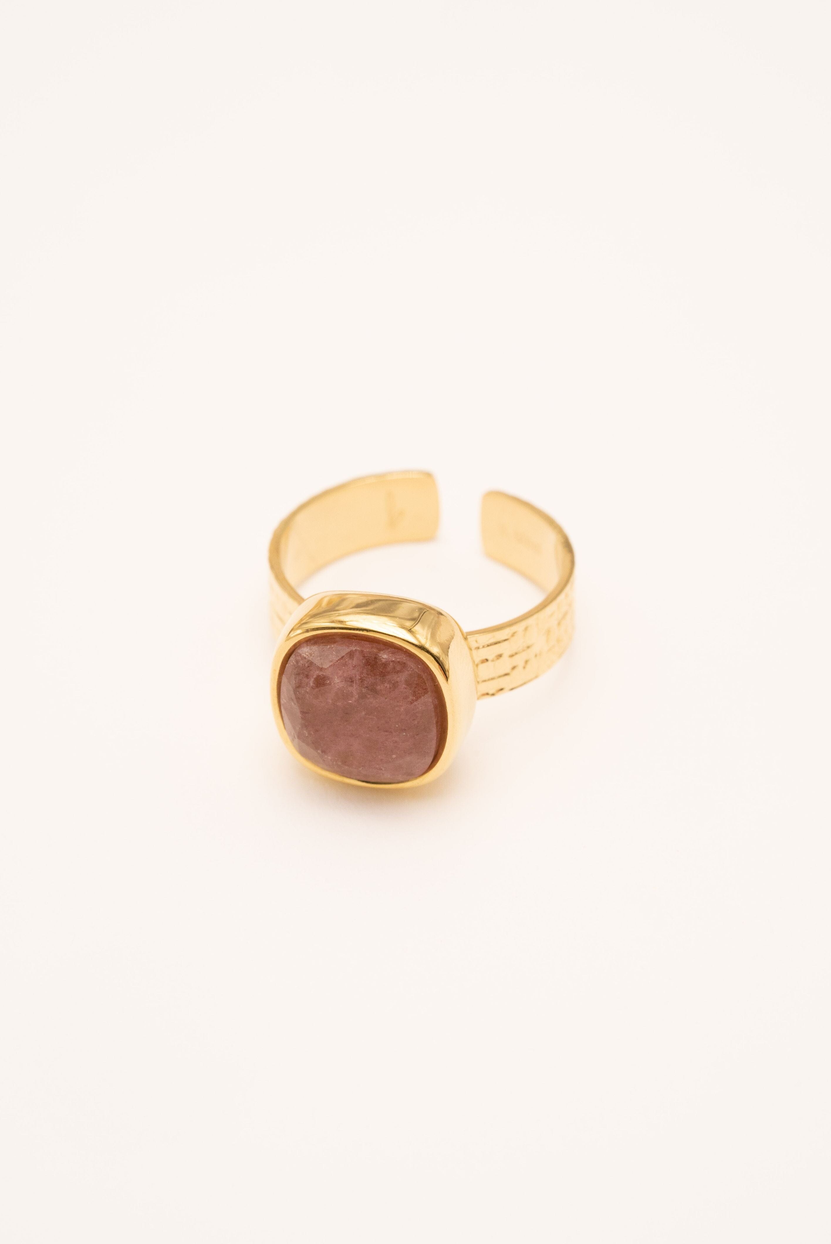 Bague Bohm Paris - Sivaria Bague Bohm Paris Quartz fraise 