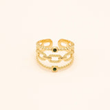 Bague Bohm Paris - Zuria Bague Bohm Paris emeraude 