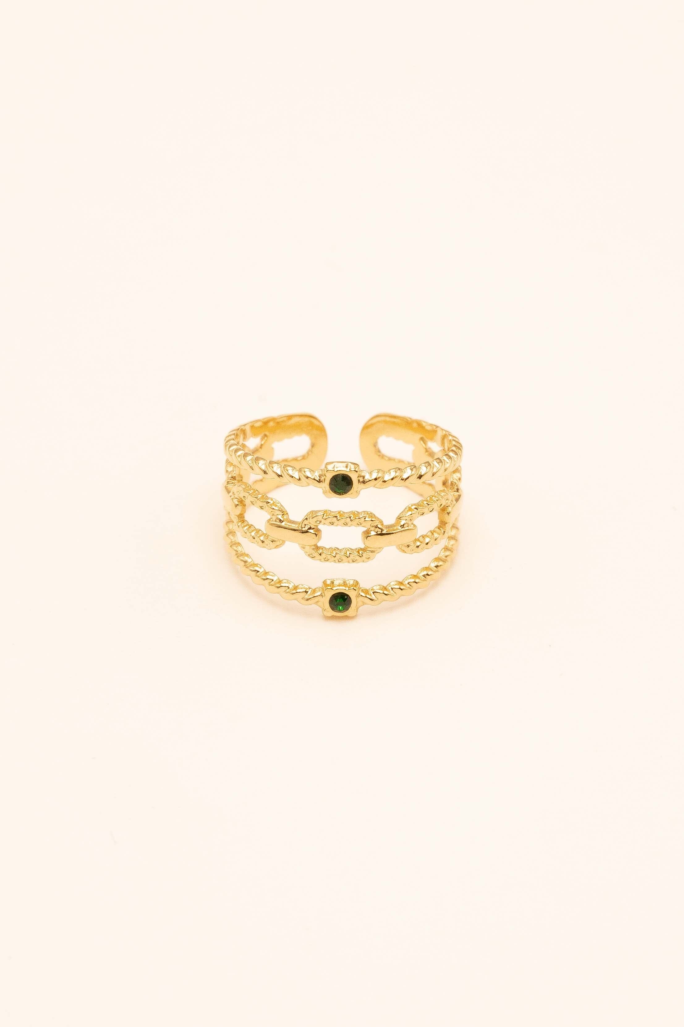 Bague Bohm Paris - Zuria Bague Bohm Paris emeraude 