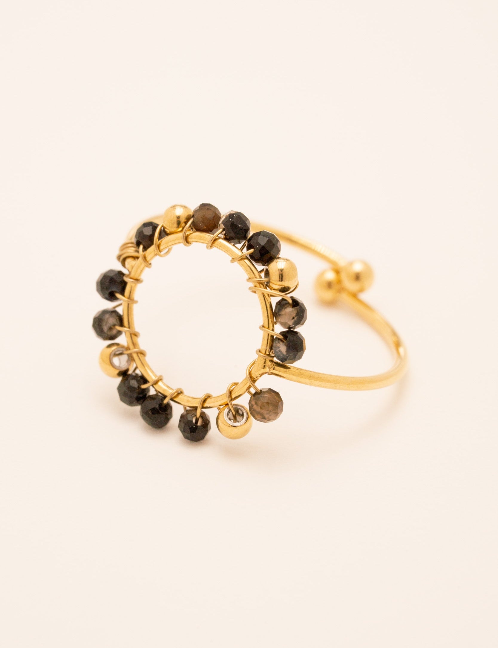 Bague Cody Bagues Bohm Paris Agate Noire 