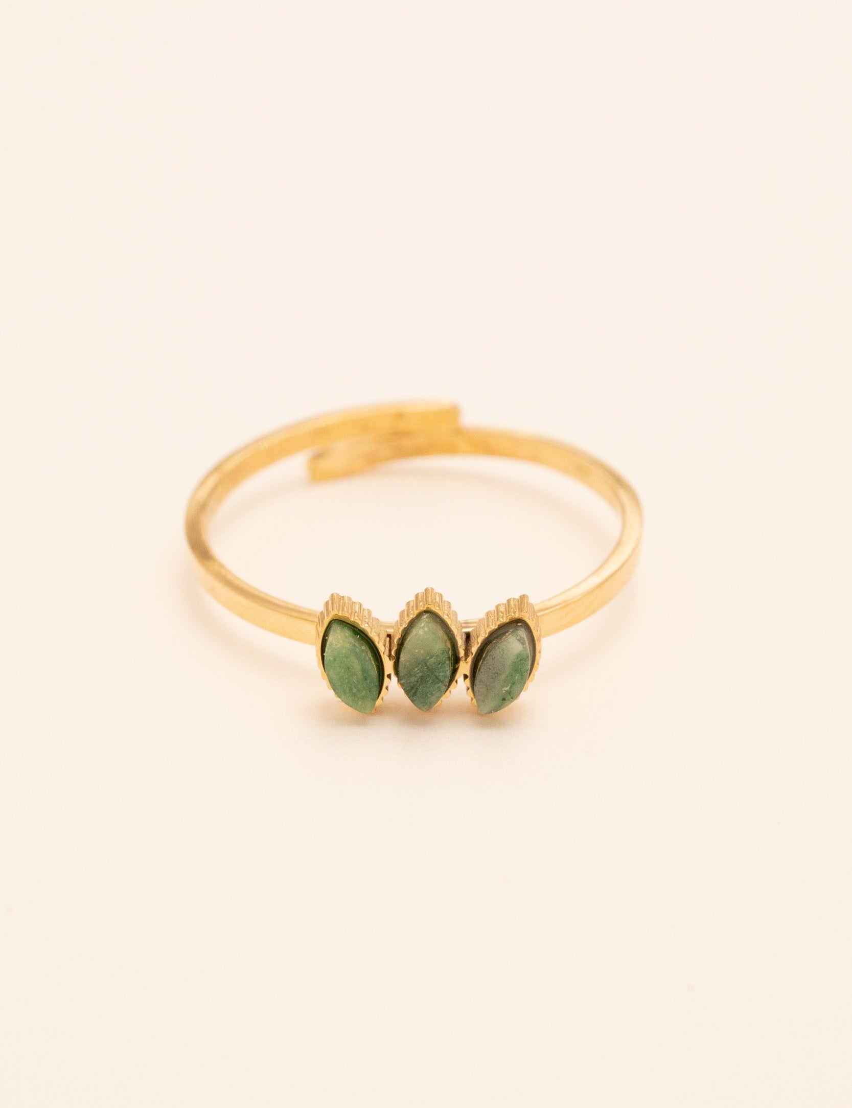 Bague Frances Bagues Bohm Paris Jaspe Vert 