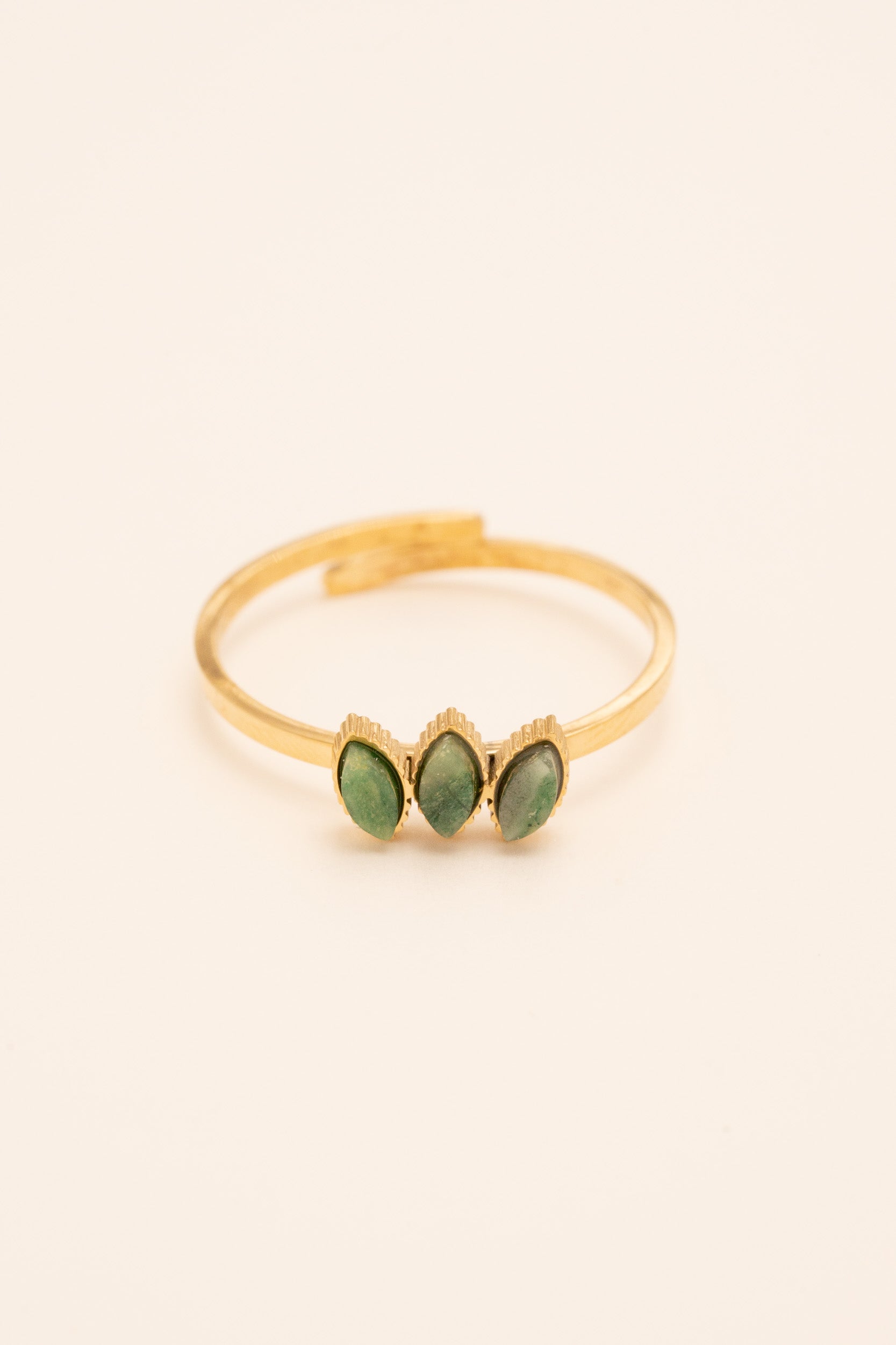 Bague Frances Bagues Bohm Paris Jaspe Vert 