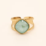Bague Léa Bague Bohm Paris Vert eau 
