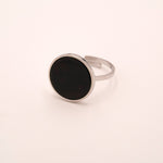 Bague Maxine Argenté Bague Bohm Paris Onyx 