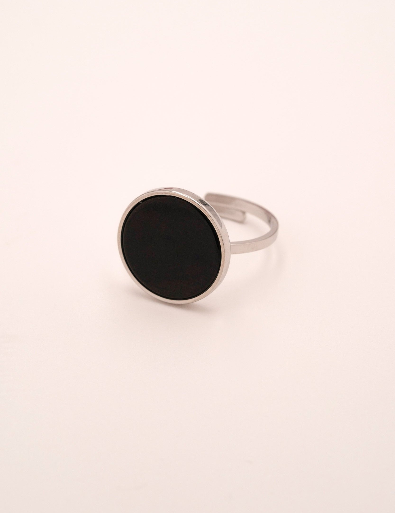 Bague Maxine Argenté Bague Bohm Paris Onyx 
