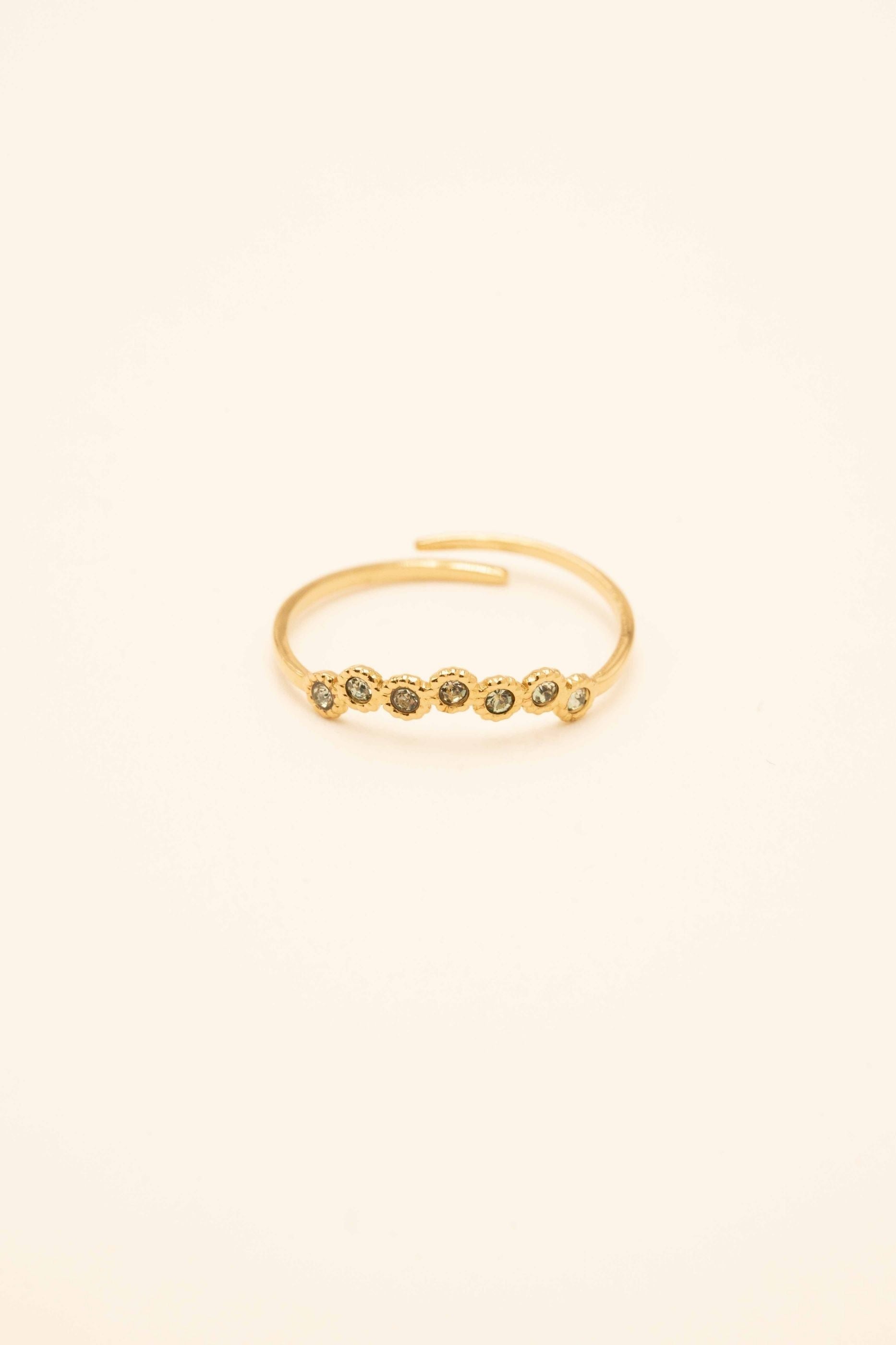 Bague Miza Bagues Bohm Paris vert prairie 