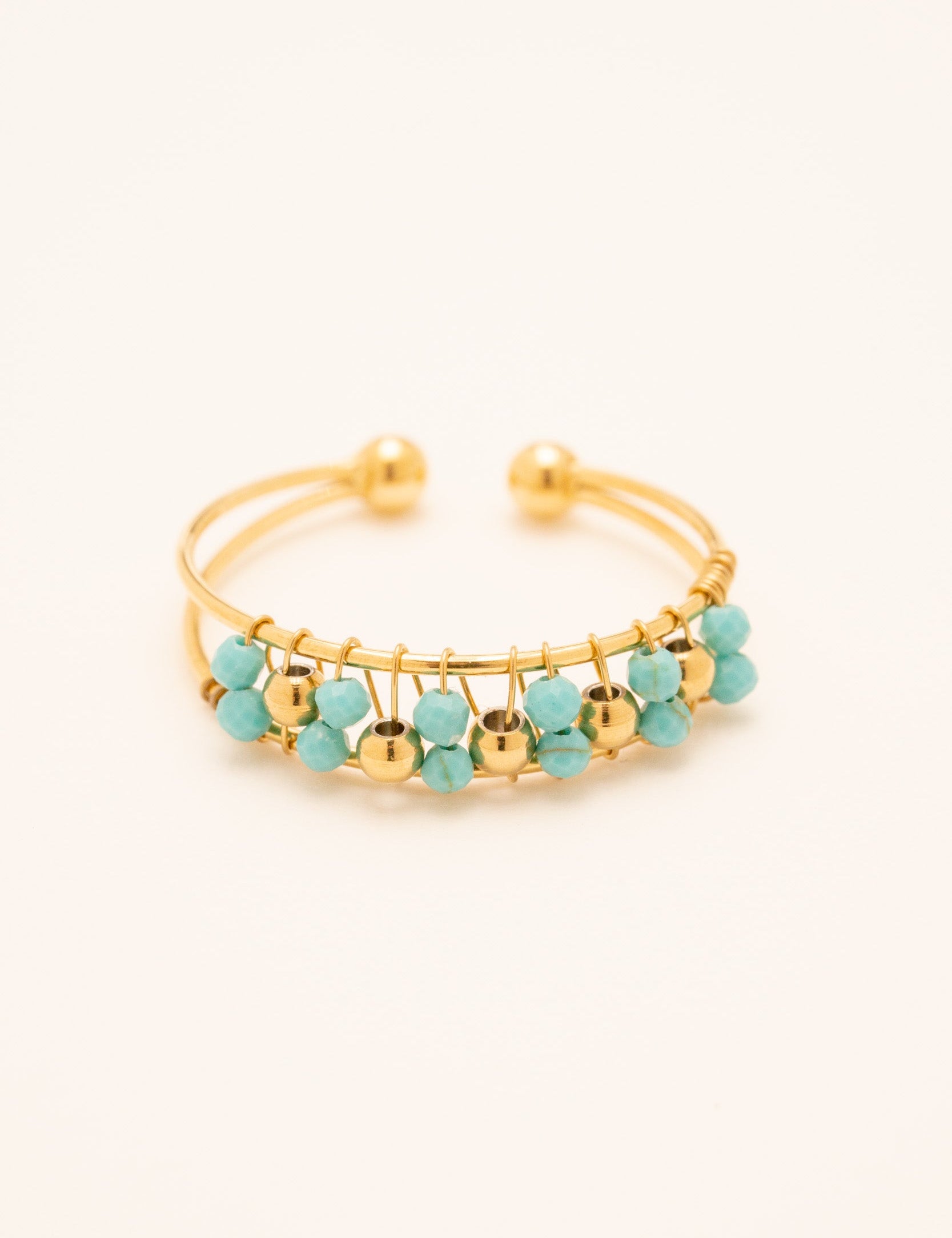 Bague Seth Bagues Bohm Paris Howlite Bleue 