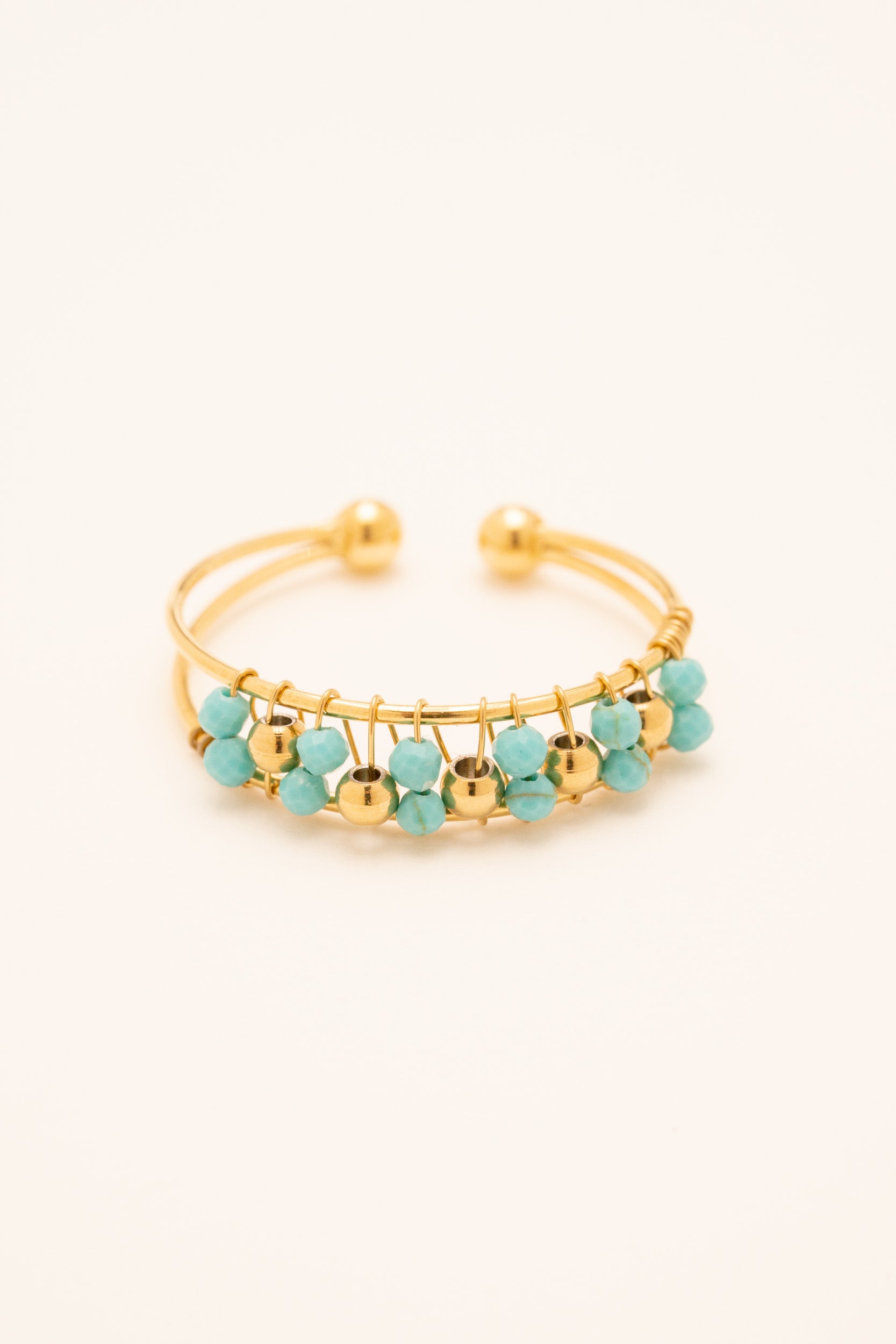 Bague Seth Bagues Bohm Paris Howlite Bleue 