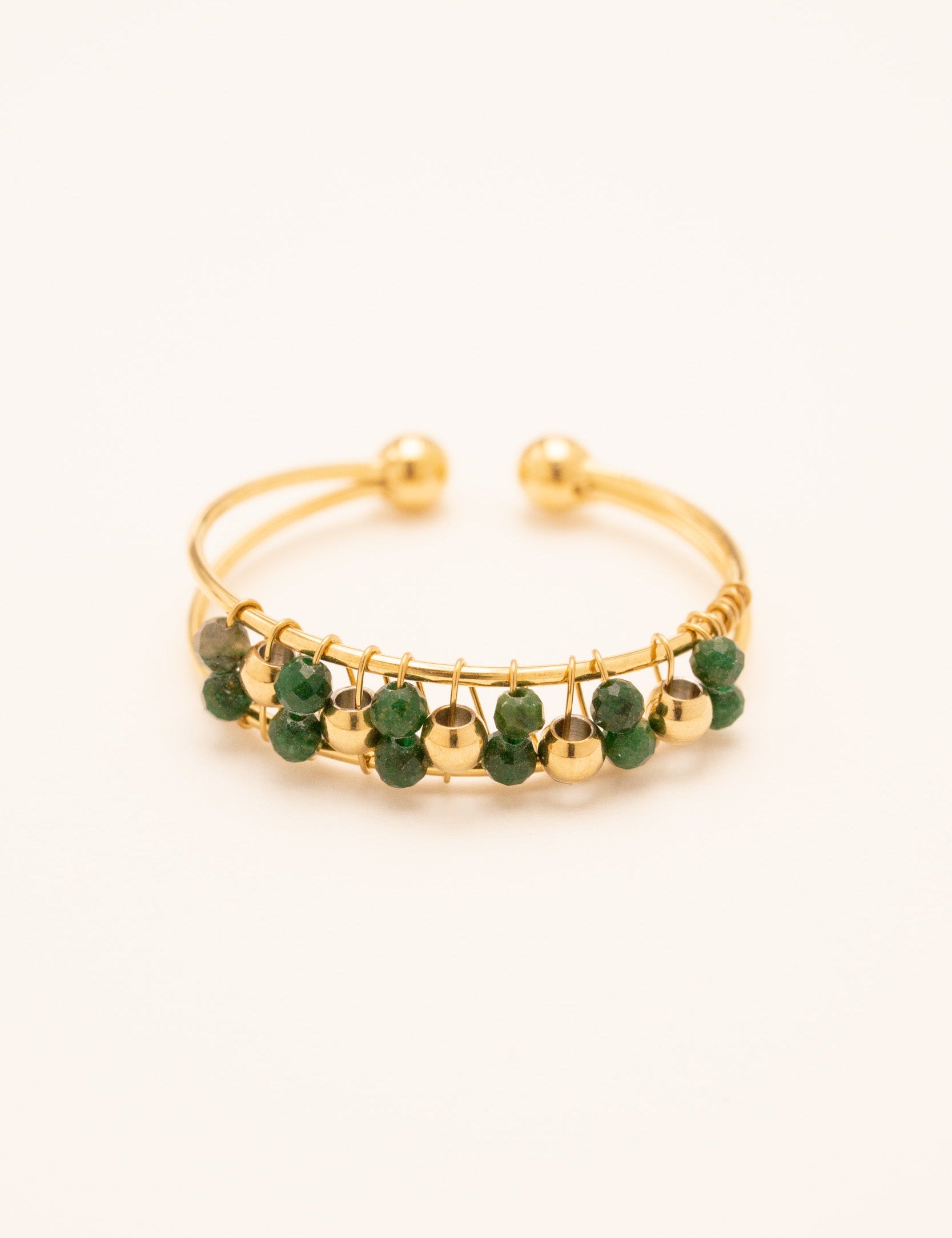 Bague Seth Bagues Bohm Paris Jaspe Vert 