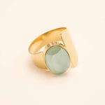 Bague Villïa Bague Bohm Paris vert eau 