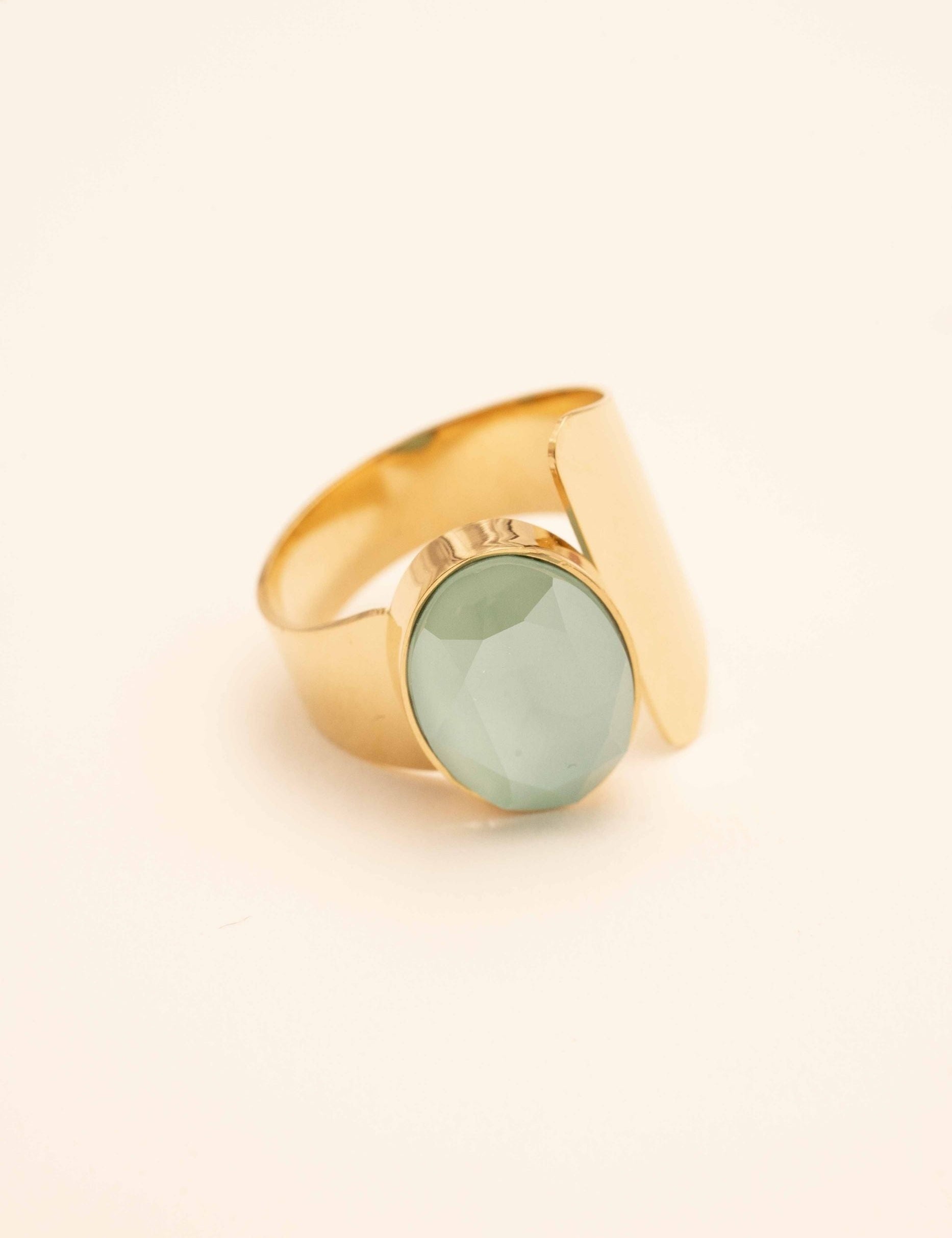 Bague Villïa Bague Bohm Paris vert eau 