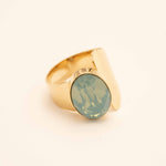 Bague Villïa Bague Bohm Paris vert opal 