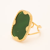 Bague Zelda Bagues Bohm Paris Agate Verte teintée 