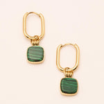 Boucle Bohm Paris - Chloefina Boucles D'oreilles Bohm Paris malachite 