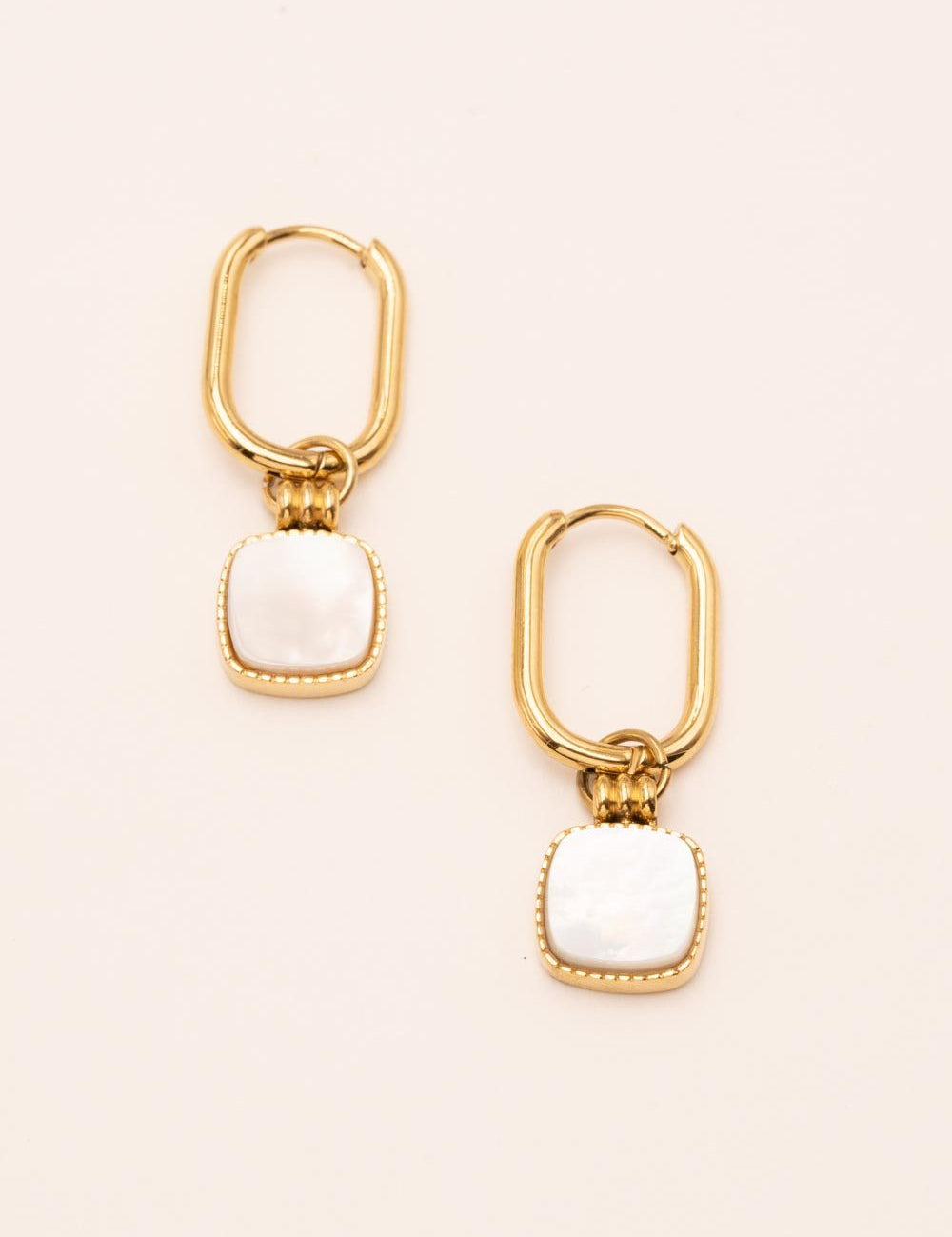 Boucle Bohm Paris - Chloefina Boucles D'oreilles Bohm Paris nacre blanche 