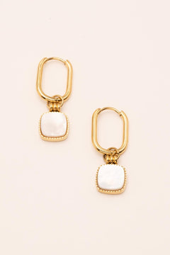 Boucle Bohm Paris - Chloefina Boucles D'oreilles Bohm Paris nacre blanche 