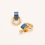 Boucle Bohm Paris - Enara Boucles D'oreilles Bohm Paris Bleu foncé émail 