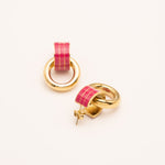 Boucle Bohm Paris - Enara Boucles D'oreilles Bohm Paris Fuchsia émail 