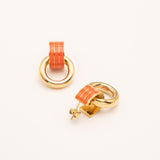 Boucle Bohm Paris - Enara Boucles D'oreilles Bohm Paris Orange émail 