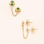 Boucle Bohm Paris - Florina Boucles D'oreilles Bohm Paris Emeraude 