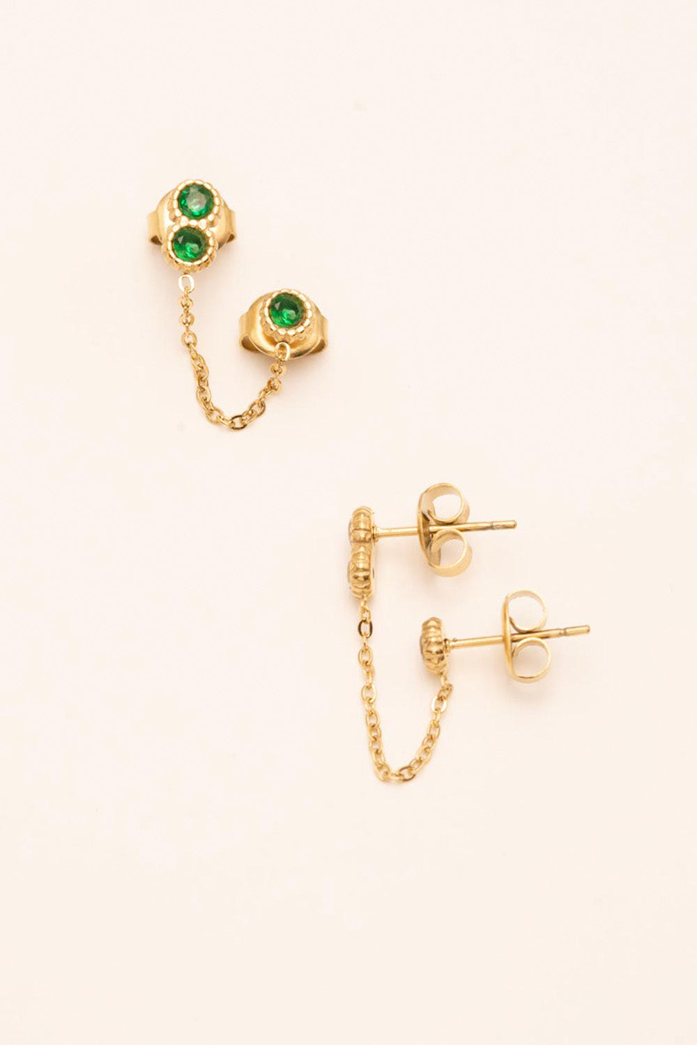 Boucle Bohm Paris - Florina Boucles D'oreilles Bohm Paris Emeraude 