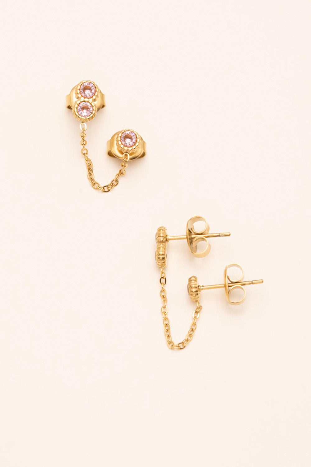 Boucle Bohm Paris - Florina Boucles D'oreilles Bohm Paris rose pétale 
