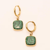 Boucle mini créoles Bohm Paris - Chloefina Boucles D'oreilles Bohm Paris malachite 