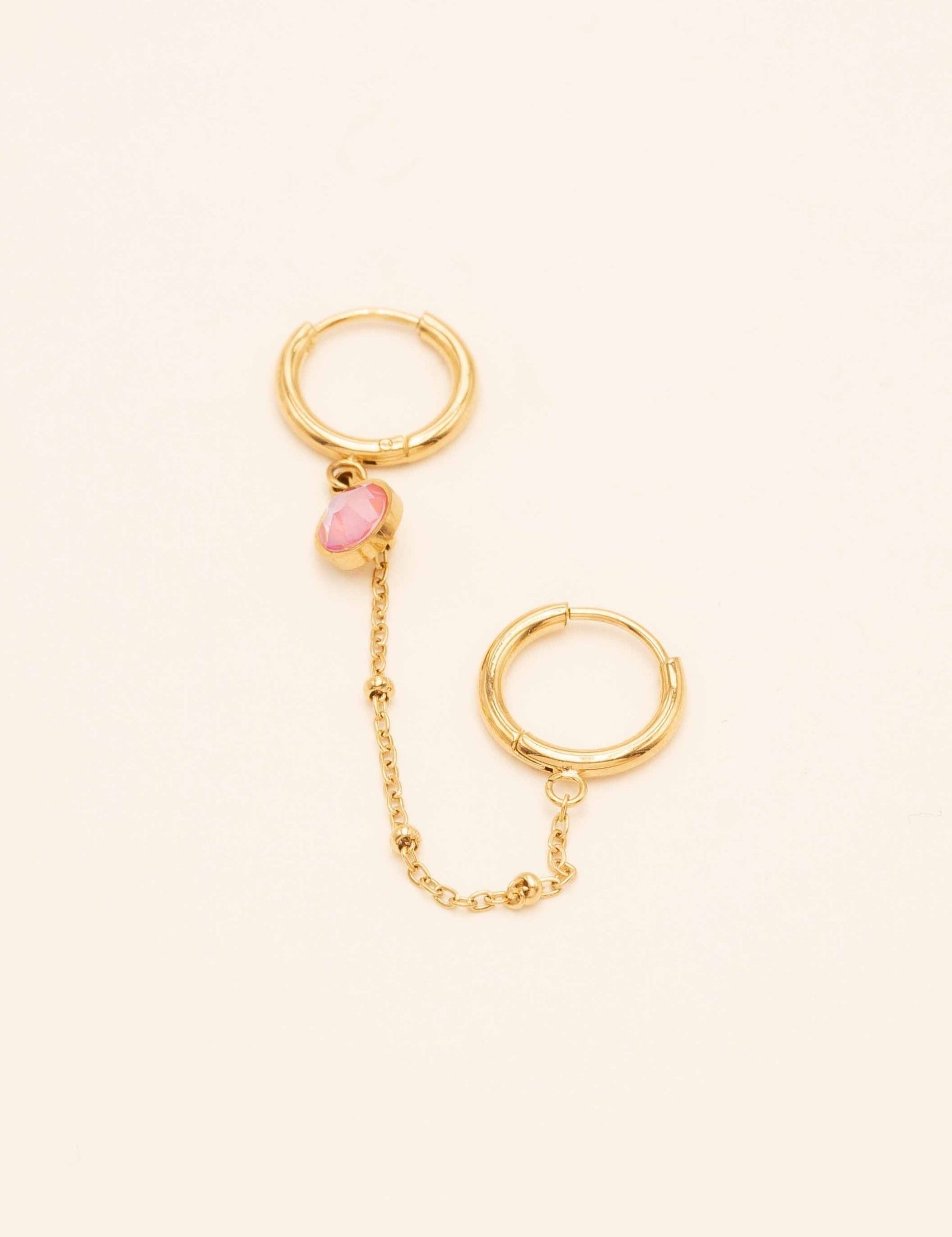 Boucles Ayla Boucles D'oreilles Bohm Paris rose flash 