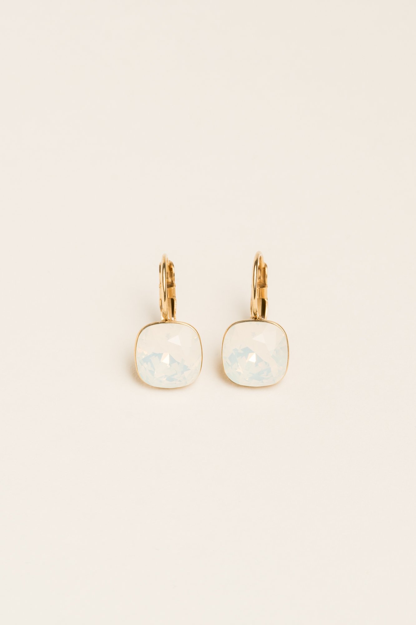 Boucles Béa Boucles D'oreilles Bohm Paris blanc opal