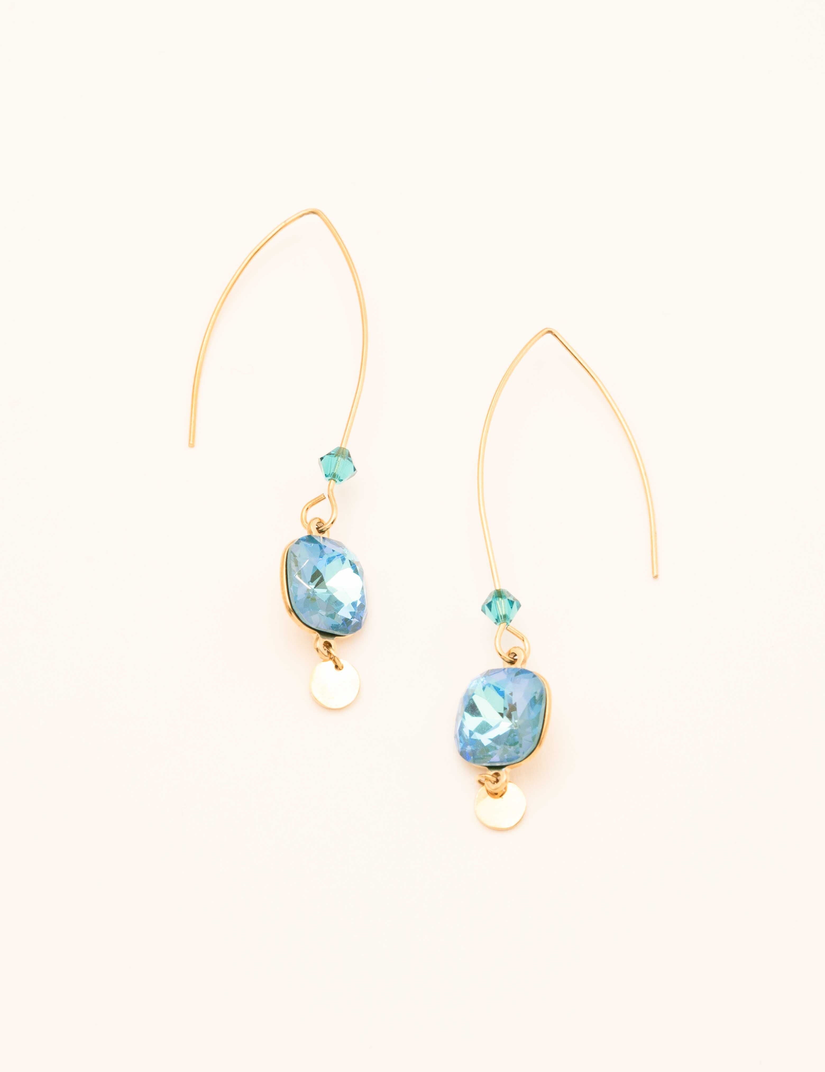 Boucles Bohm Paris - Aléa Boucles D'oreilles Bohm Paris bleu lagon 